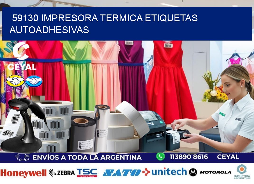 59130 Impresora termica etiquetas autoadhesivas