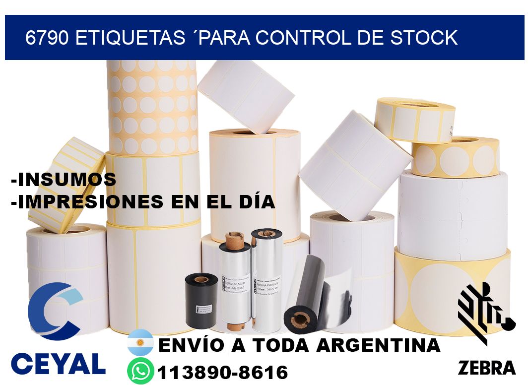 6790 Etiquetas ´para control de stock
