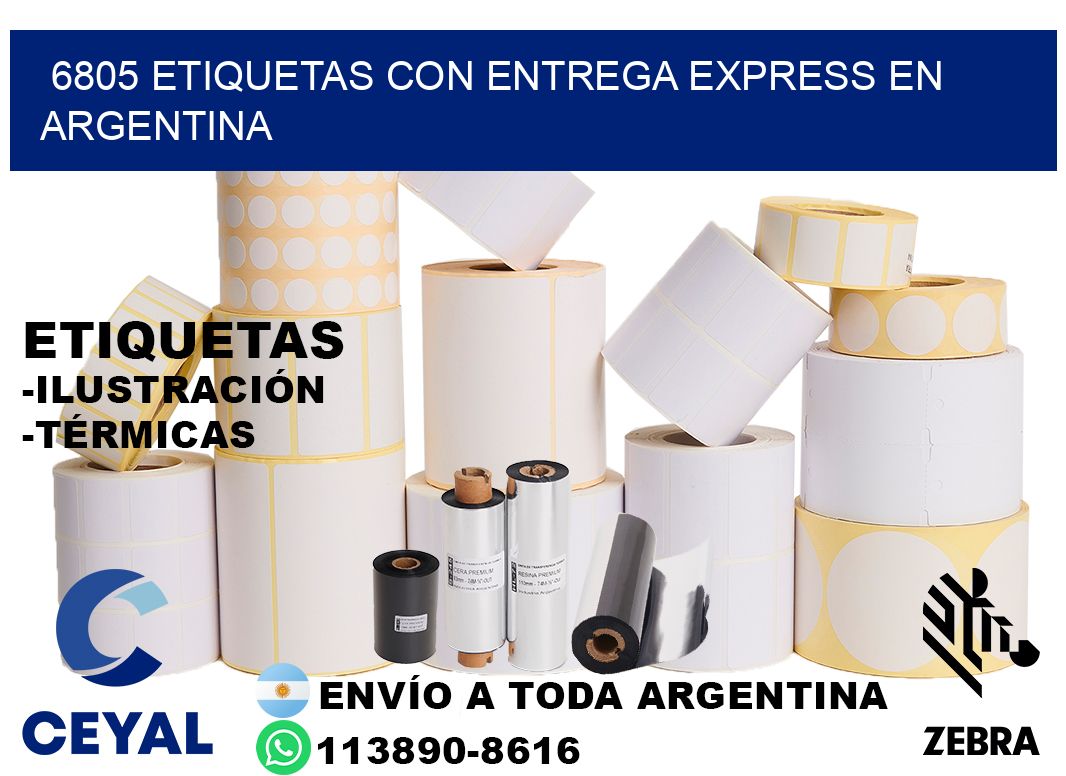 6805 Etiquetas con entrega express en Argentina
