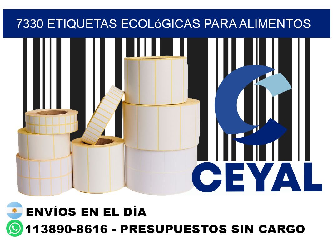 7330 Etiquetas ecológicas para alimentos