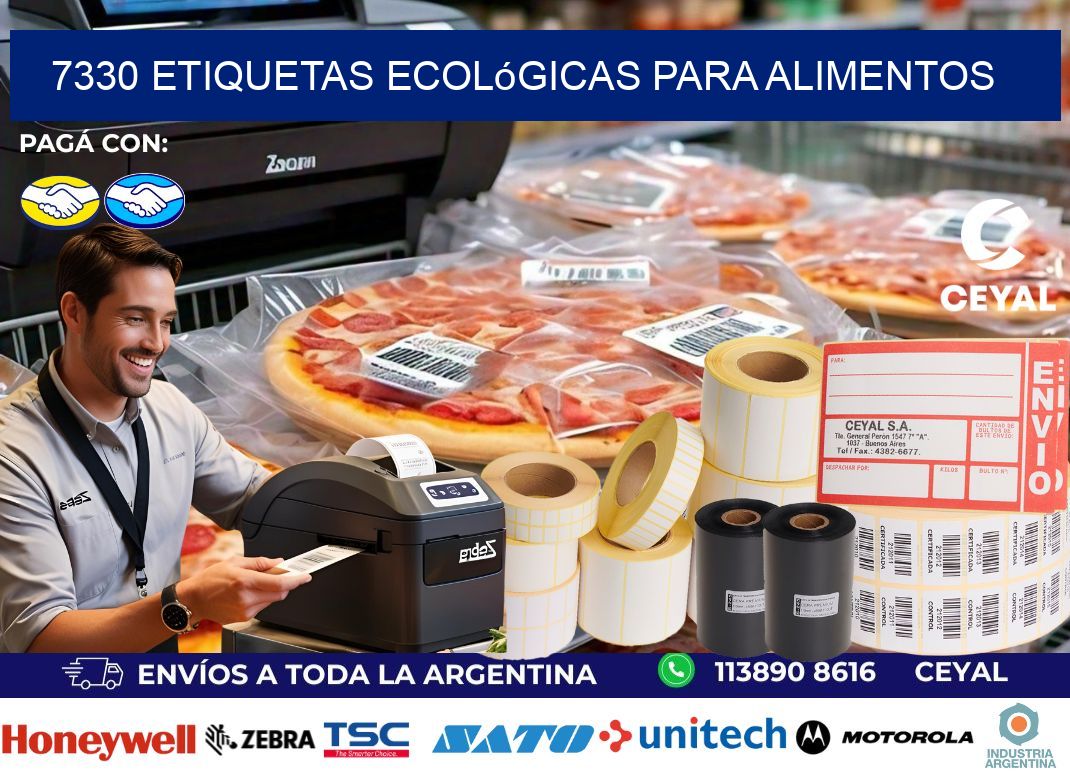 7330 Etiquetas ecológicas para alimentos