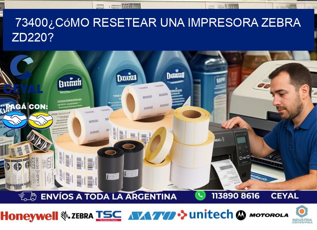 73400¿Cómo resetear una impresora Zebra ZD220?