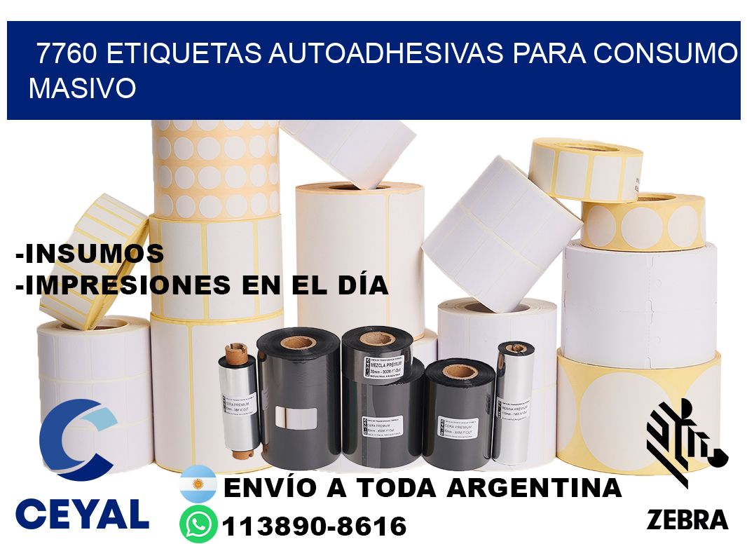 7760 Etiquetas autoadhesivas para consumo masivo