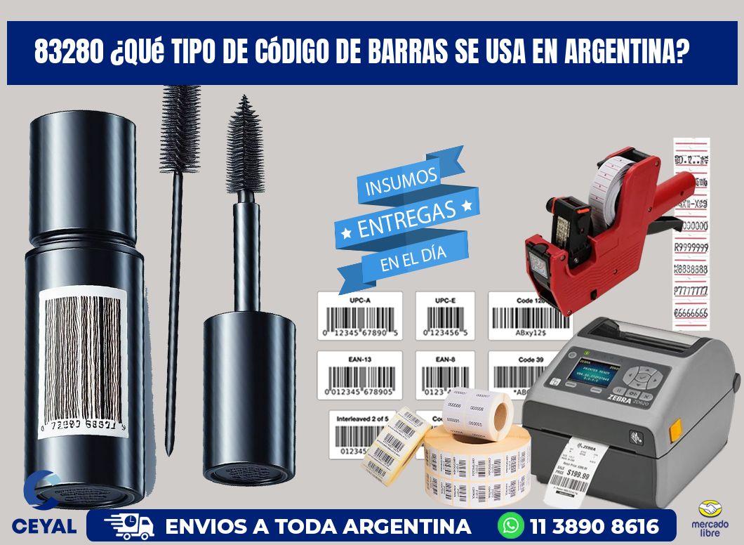 83280 ¿Qué tipo de código de barras se usa en Argentina?