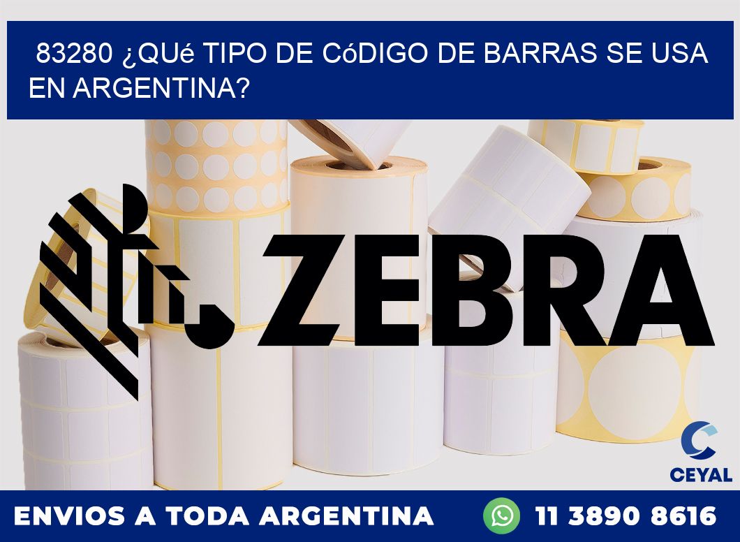 83280 ¿Qué tipo de código de barras se usa en Argentina?