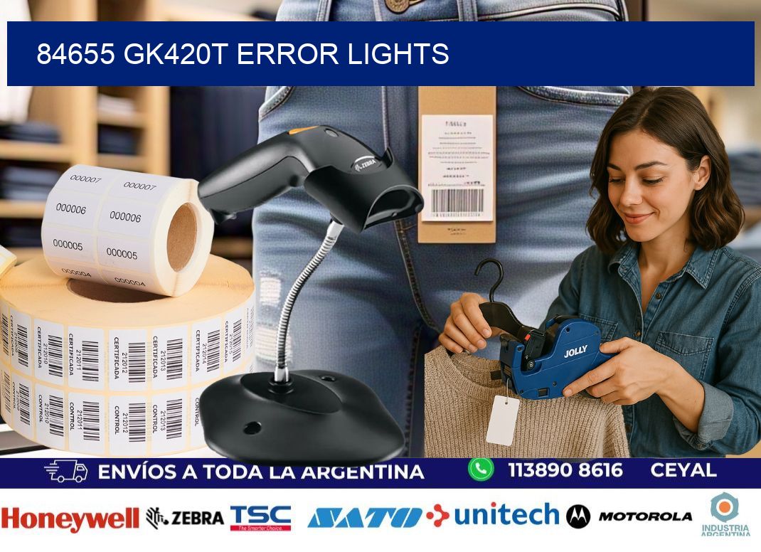 84655 GK420T error lights