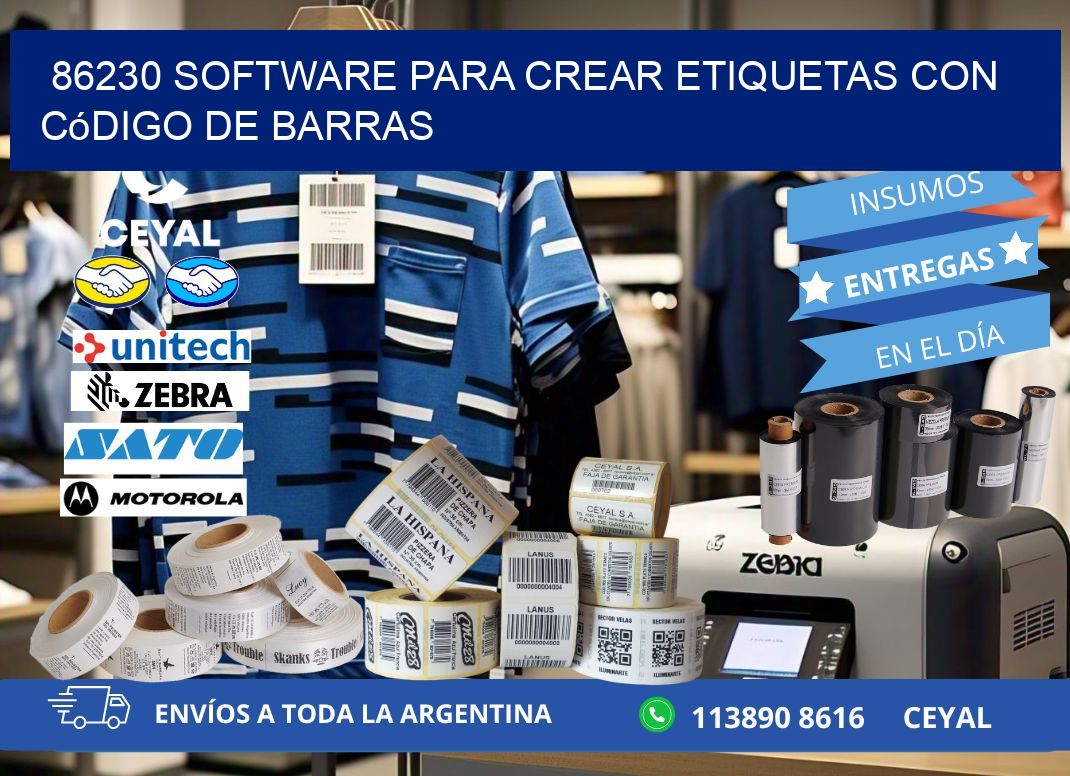 86230 Software para crear etiquetas con código de barras
