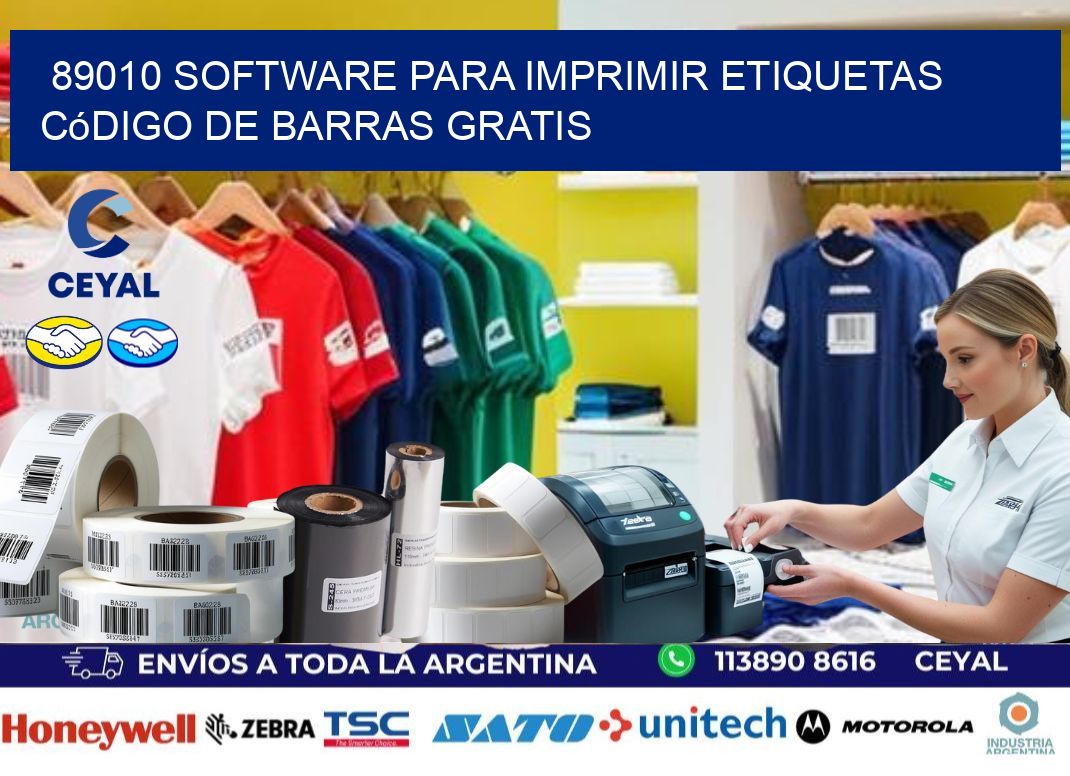 89010 Software para imprimir etiquetas código de barras gratis