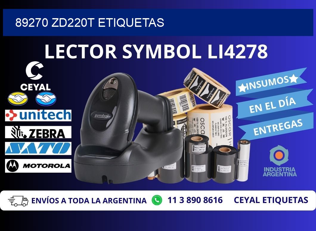 89270 ZD220t etiquetas