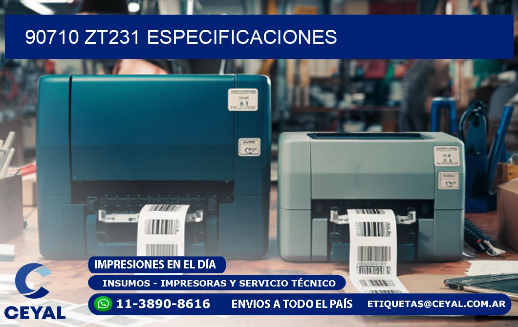 90710 ZT231 especificaciones