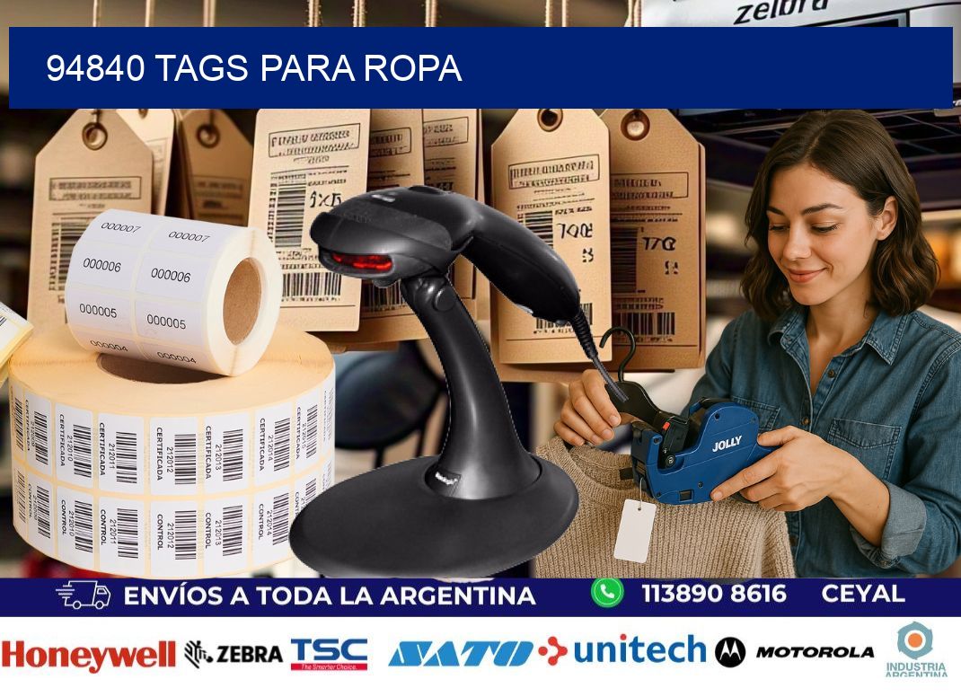 94840 Tags para ropa