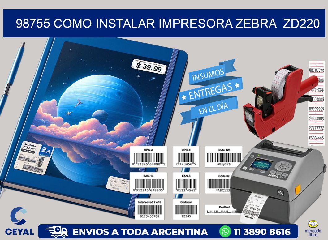 98755 Como instalar impresora Zebra  ZD220