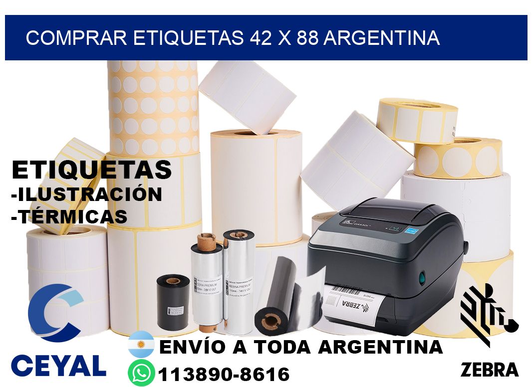 Comprar etiquetas 42 x 88 argentina