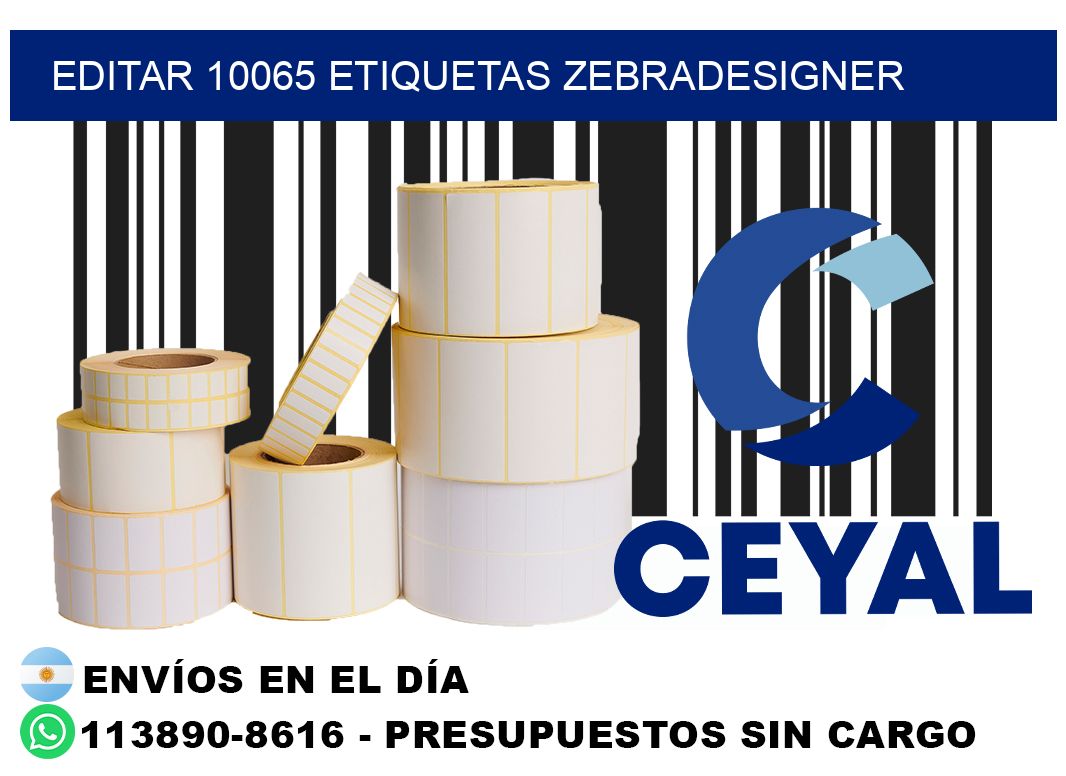 EDITAR 10065 ETIQUETAS ZEBRADESIGNER
