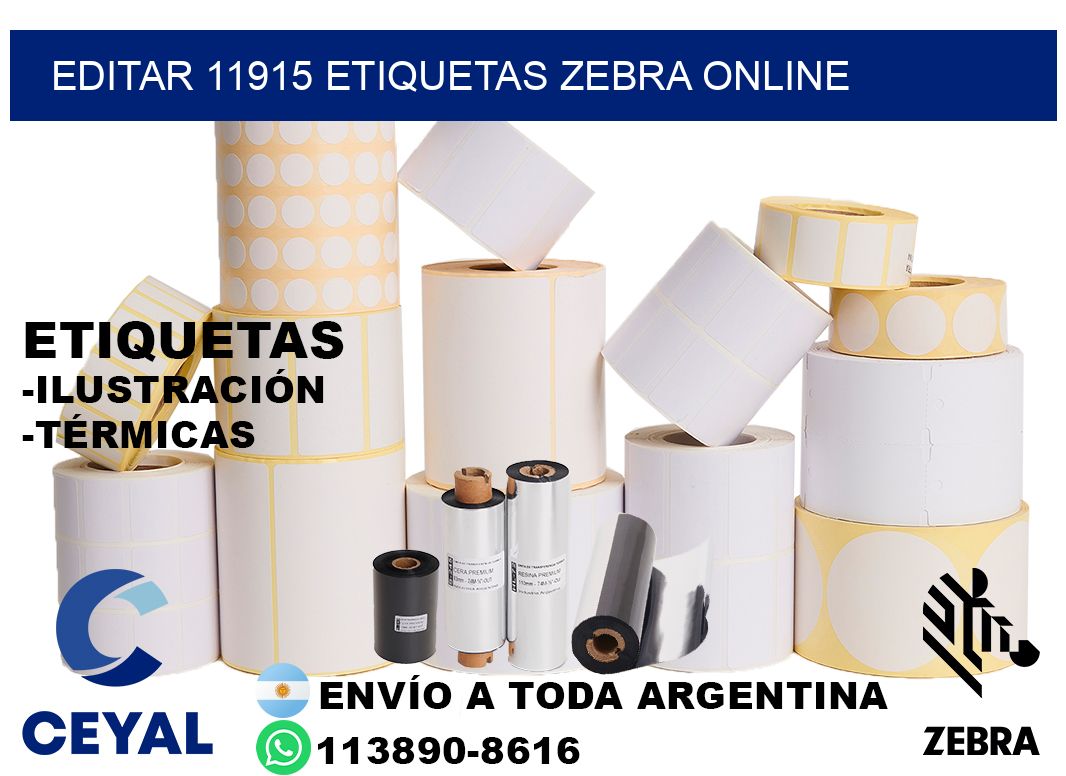 EDITAR 11915 ETIQUETAS ZEBRA ONLINE