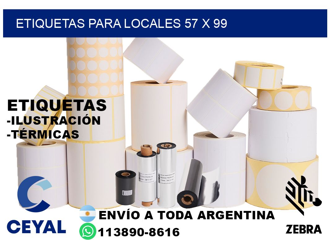 ETIQUETAS PARA LOCALES 57 x 99