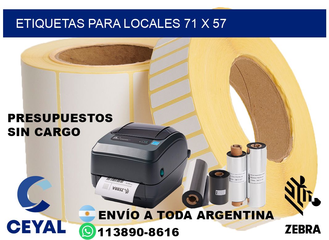 ETIQUETAS PARA LOCALES 71 x 57