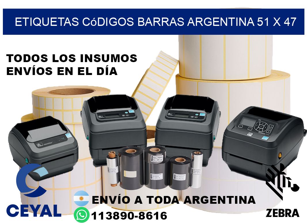 etiquetas códigos barras argentina 51 x 47