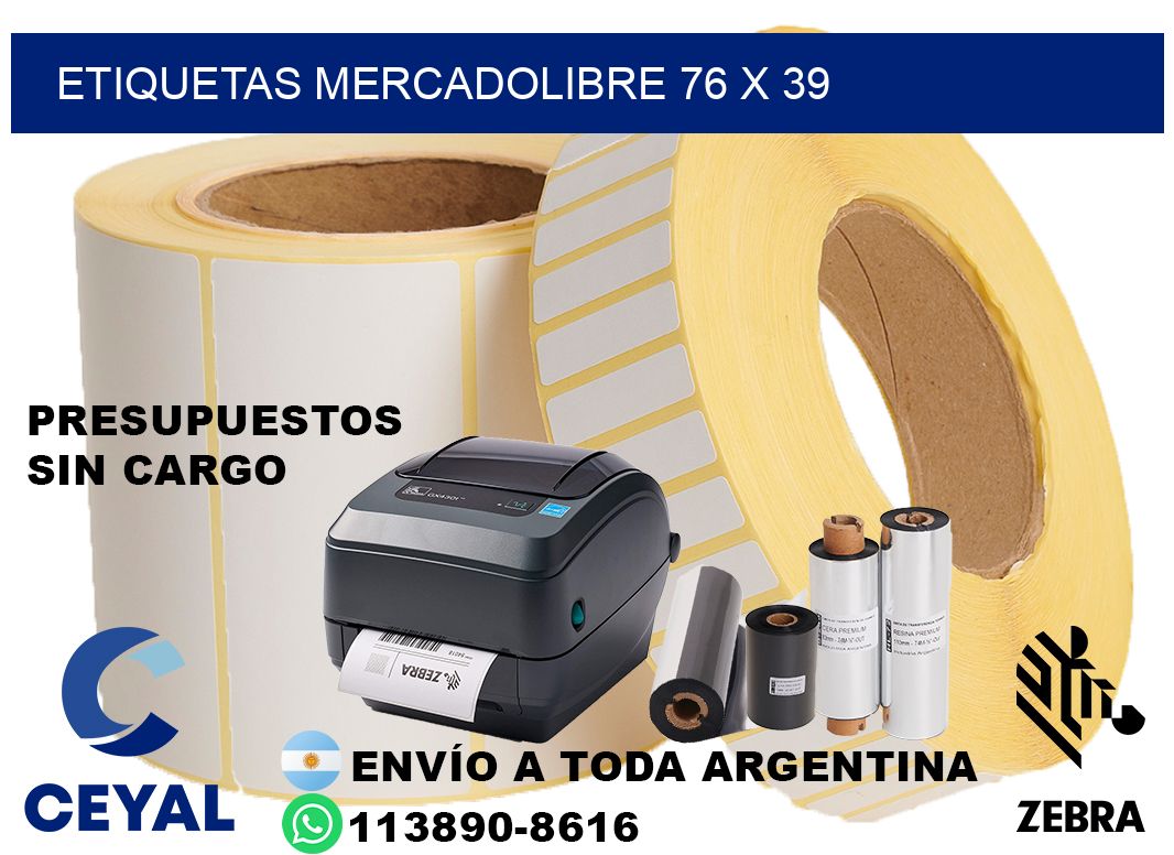 etiquetas mercadolibre 76 x 39