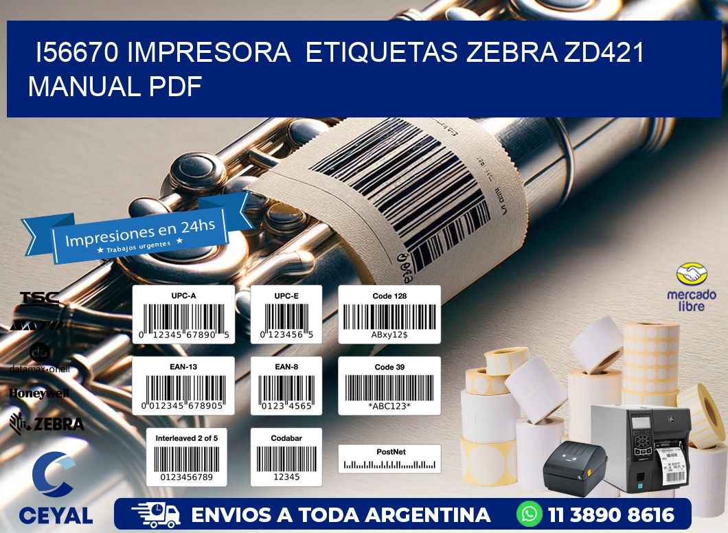 i56670 impresora  etiquetas Zebra ZD421 manual PDF