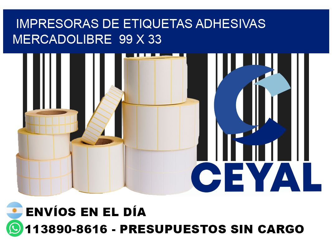 impresoras de etiquetas adhesivas mercadolibre  99 x 33