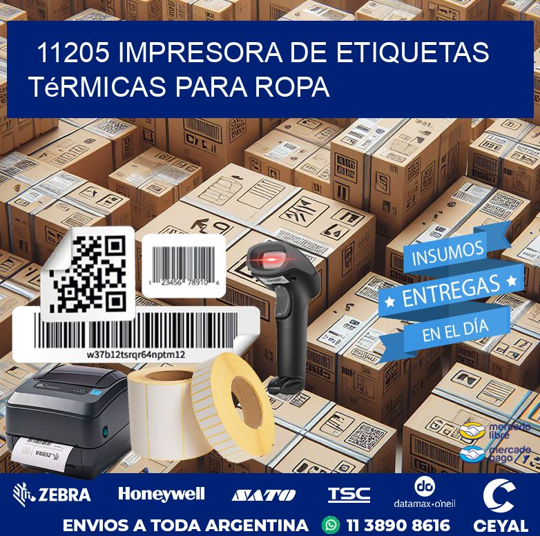 11205 impresora de etiquetas térmicas para ropa