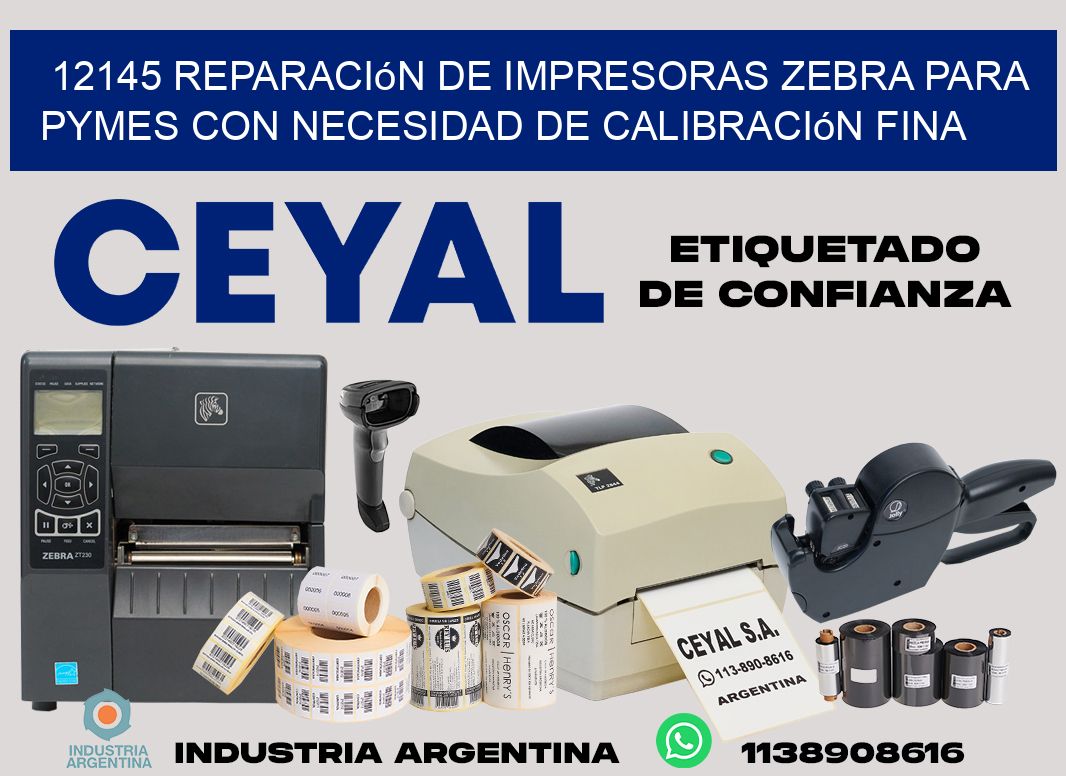 12145 reparación de impresoras zebra para pymes con necesidad de calibración fina