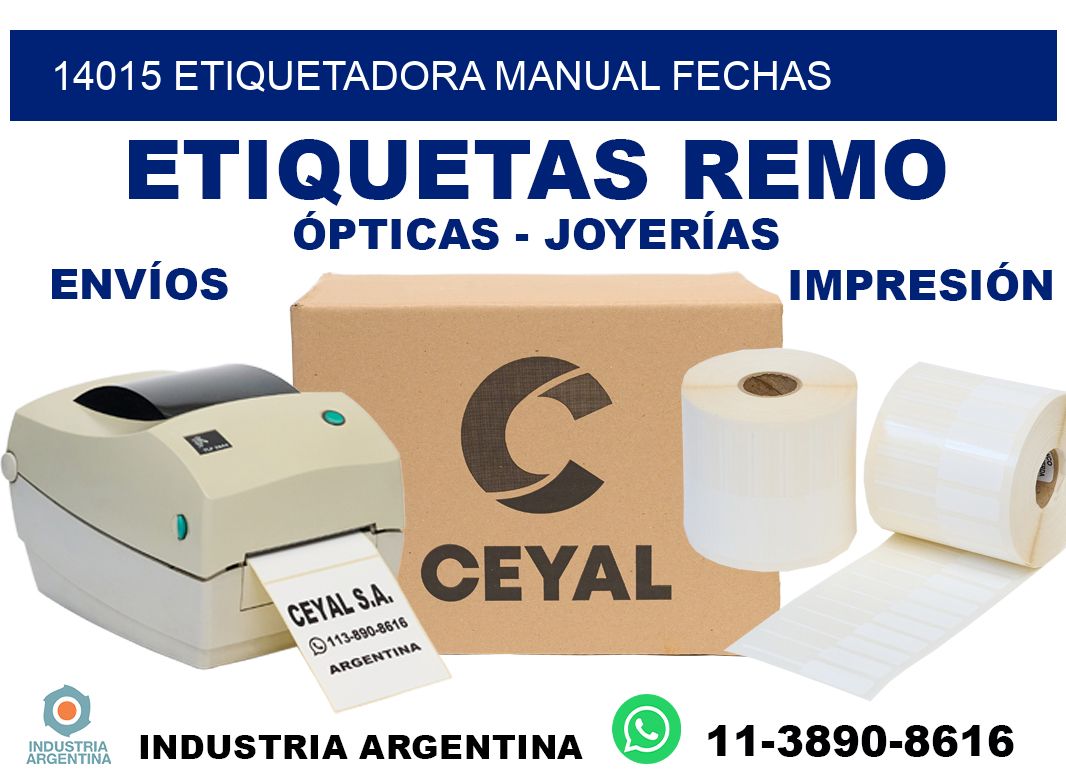 14015 etiquetadora manual fechas
