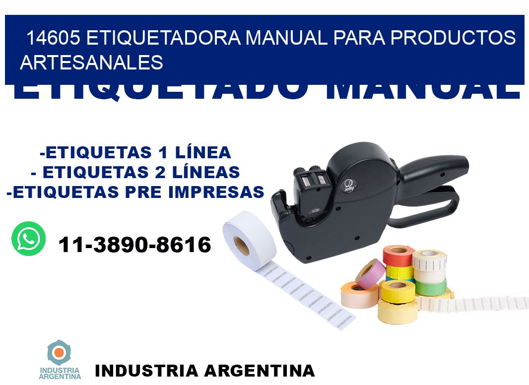 14605 etiquetadora manual para productos artesanales