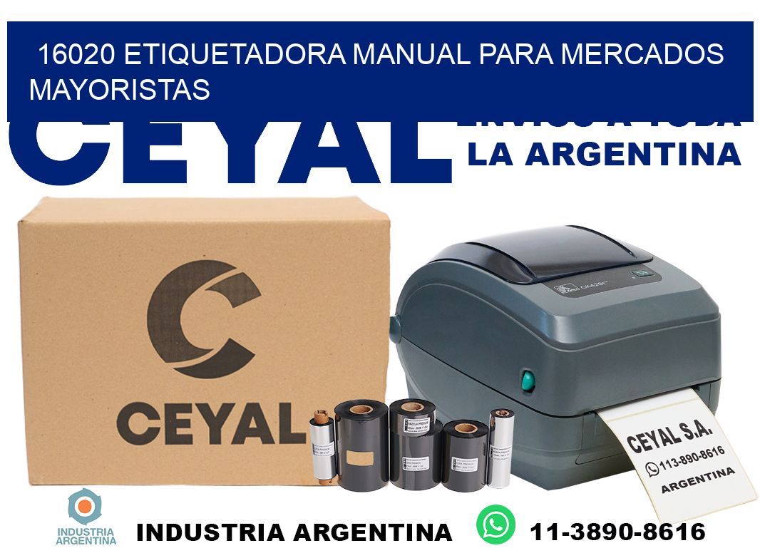 16020 etiquetadora manual para mercados mayoristas