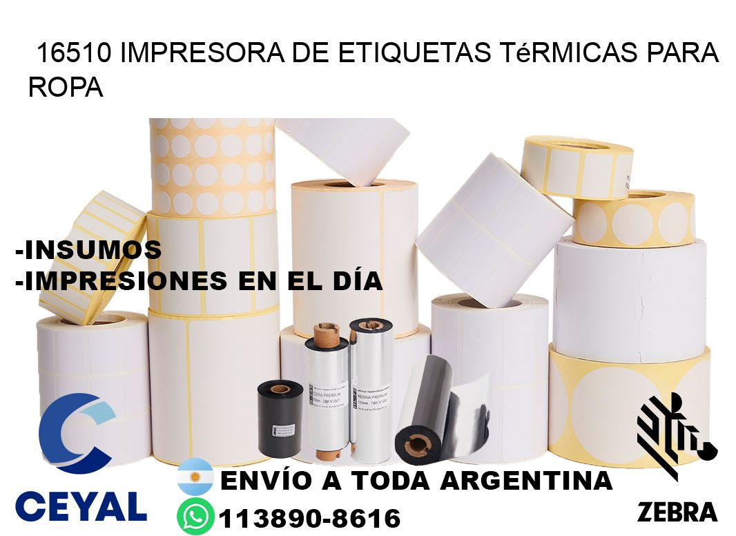 16510 impresora de etiquetas térmicas para ropa
