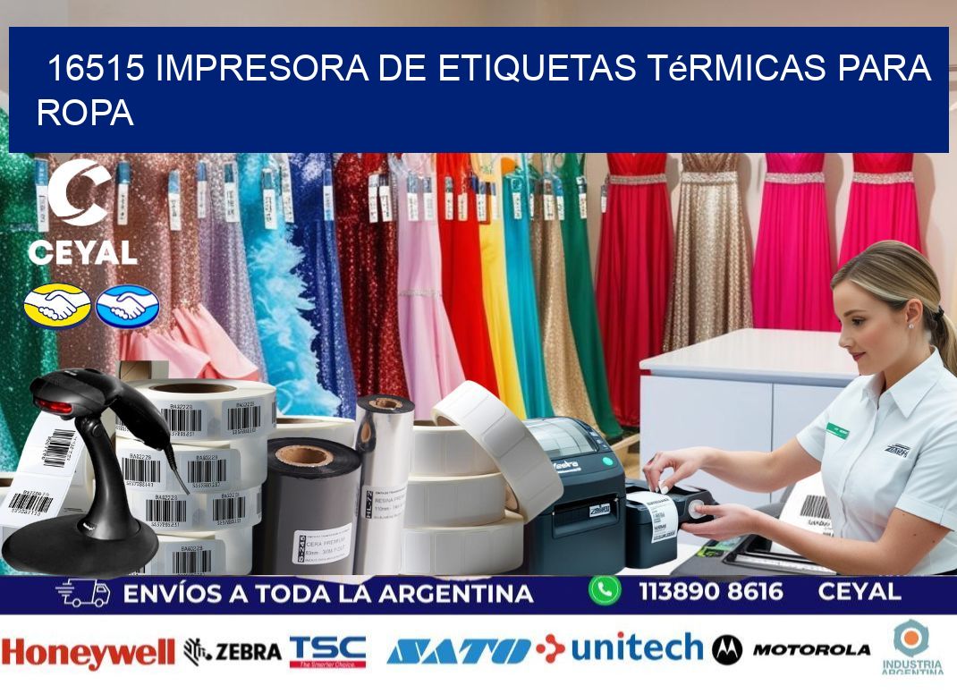 16515 impresora de etiquetas térmicas para ropa