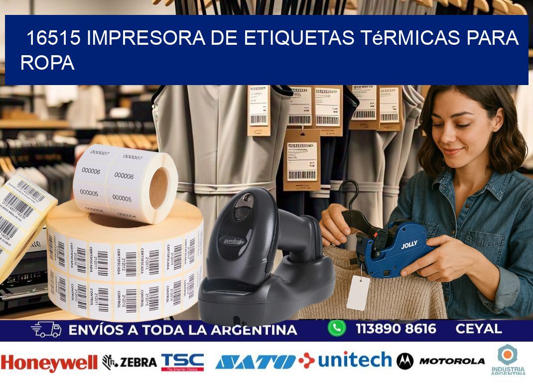 16515 impresora de etiquetas térmicas para ropa