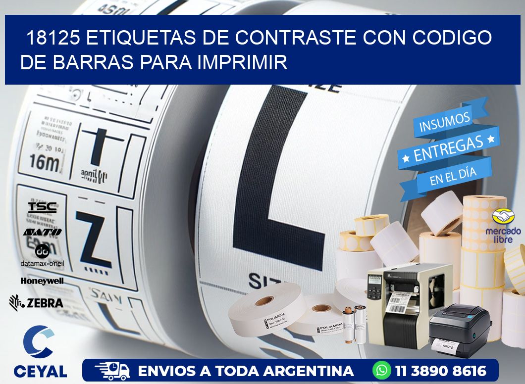 18125 etiquetas de contraste con codigo de barras para imprimir