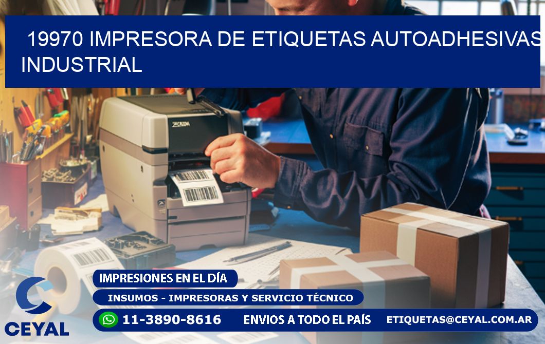 19970 Impresora de etiquetas autoadhesivas industrial