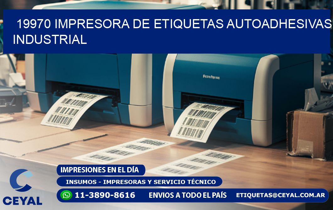 19970 Impresora de etiquetas autoadhesivas industrial