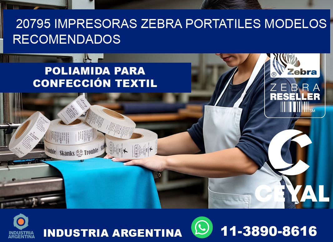 20795 impresoras zebra portatiles modelos recomendados