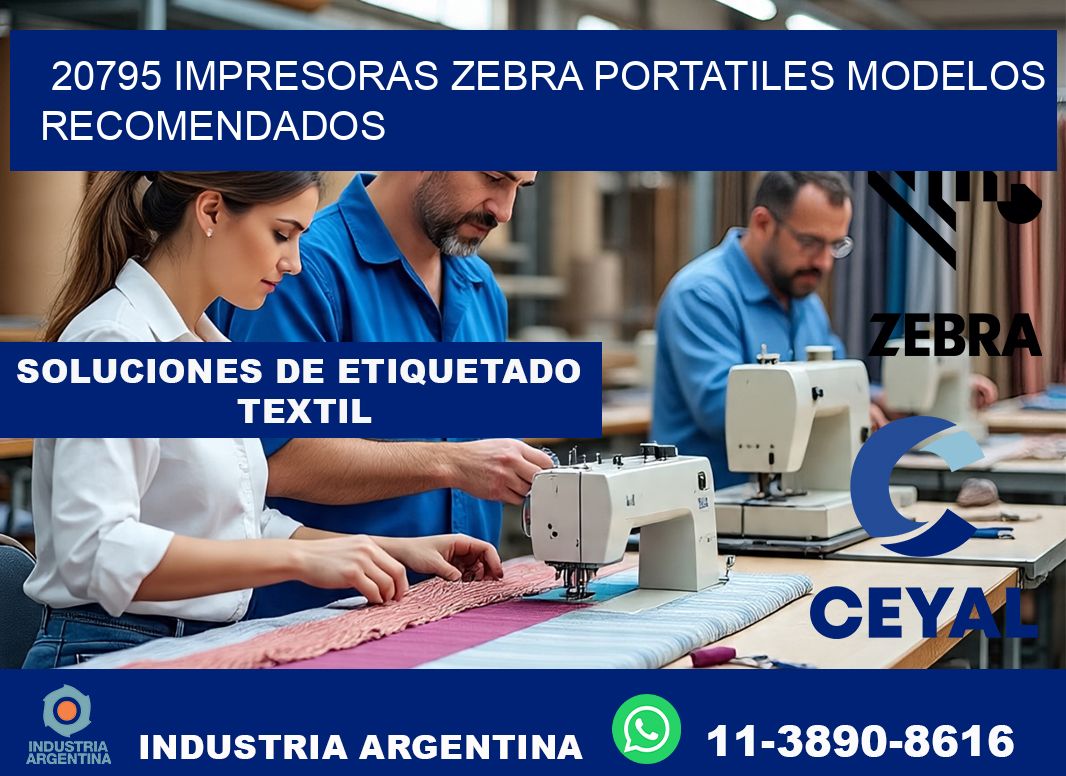 20795 impresoras zebra portatiles modelos recomendados