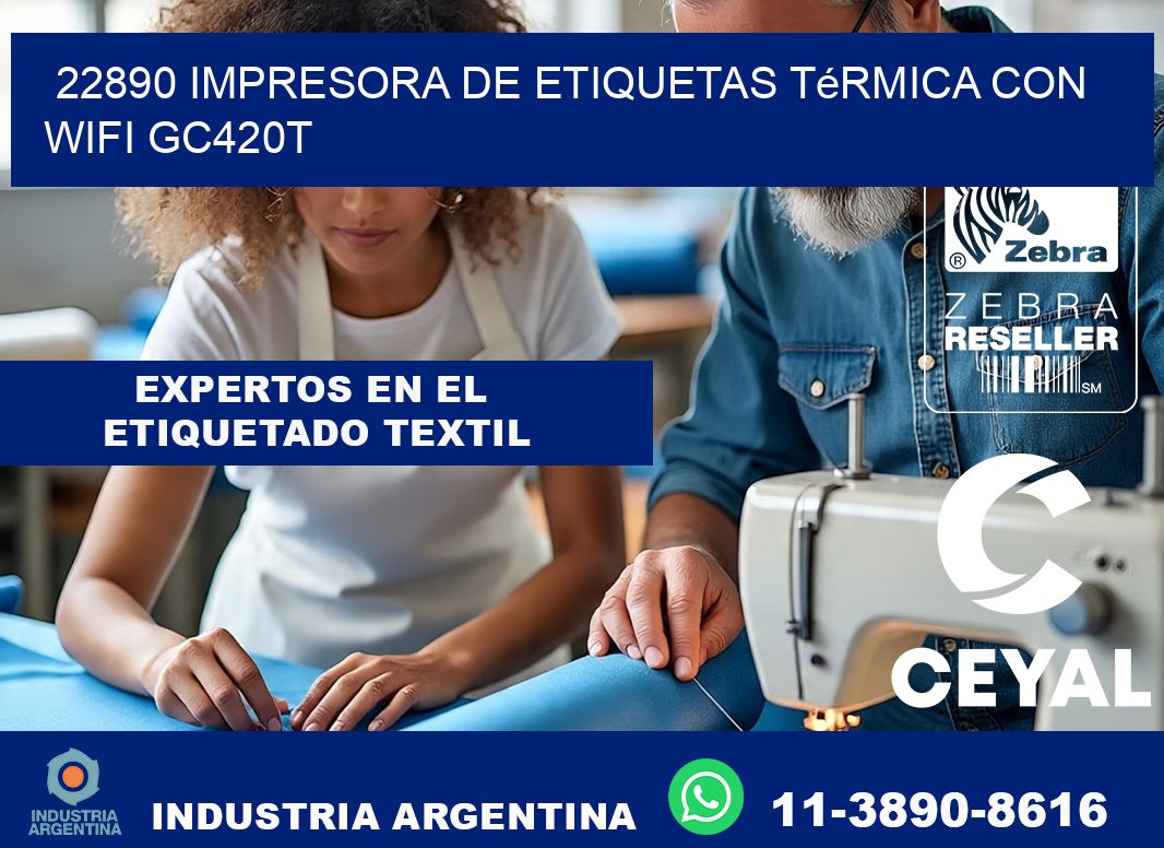 22890 impresora de etiquetas térmica con wifi GC420T