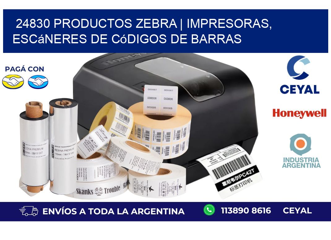 24830 Productos Zebra | Impresoras, escáneres de códigos de barras