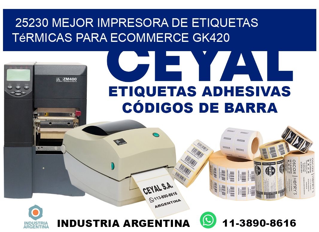 25230 mejor impresora de etiquetas térmicas para ecommerce GK420