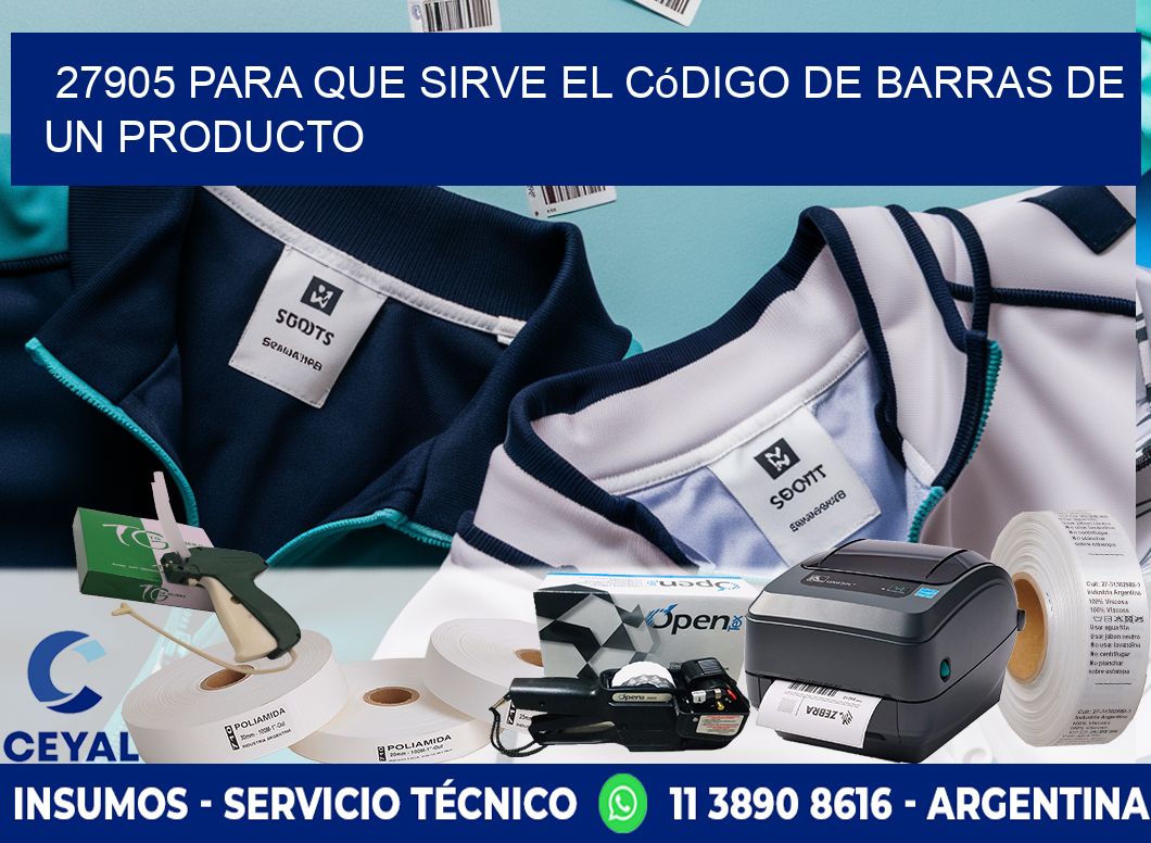 27905 Para que sirve el código de barras de un producto