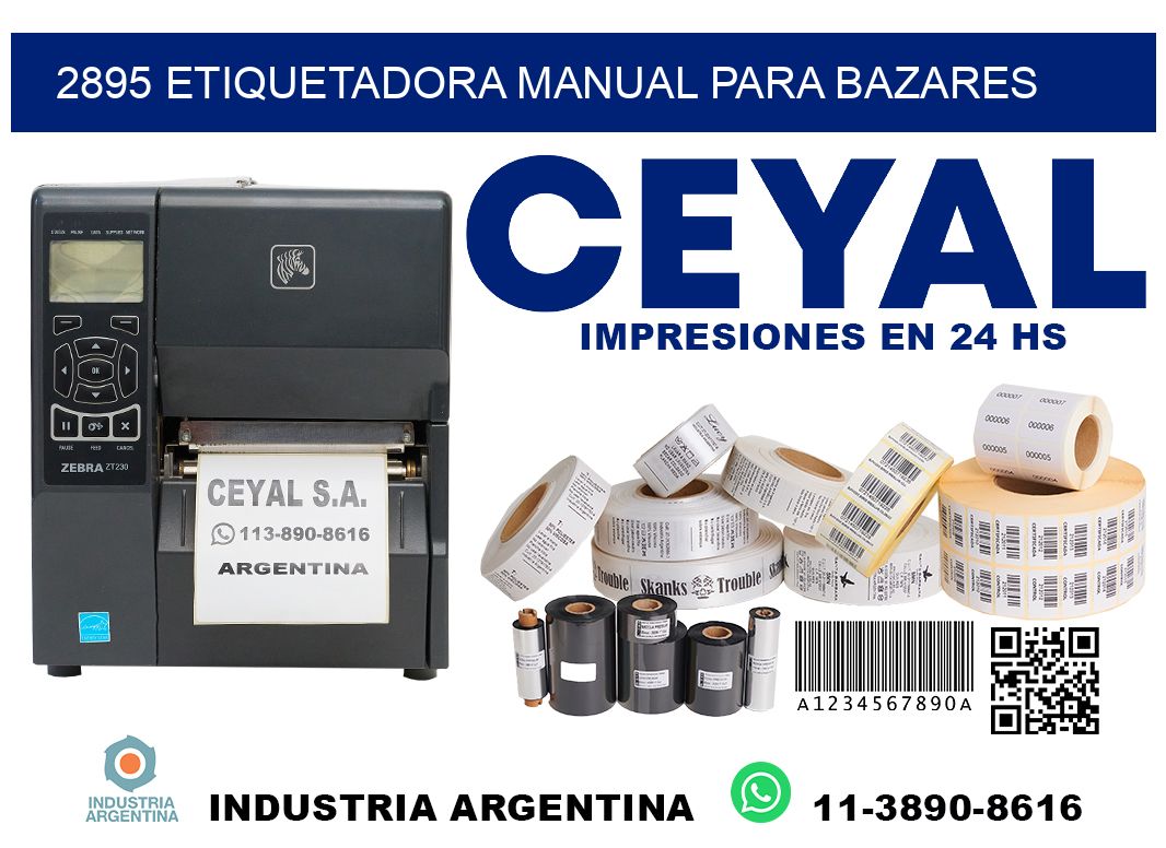 2895 etiquetadora manual para bazares