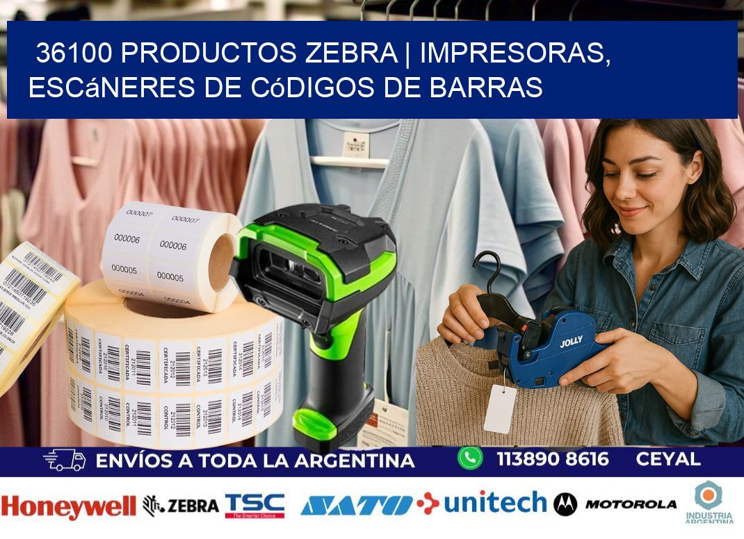 36100 Productos Zebra | Impresoras, escáneres de códigos de barras