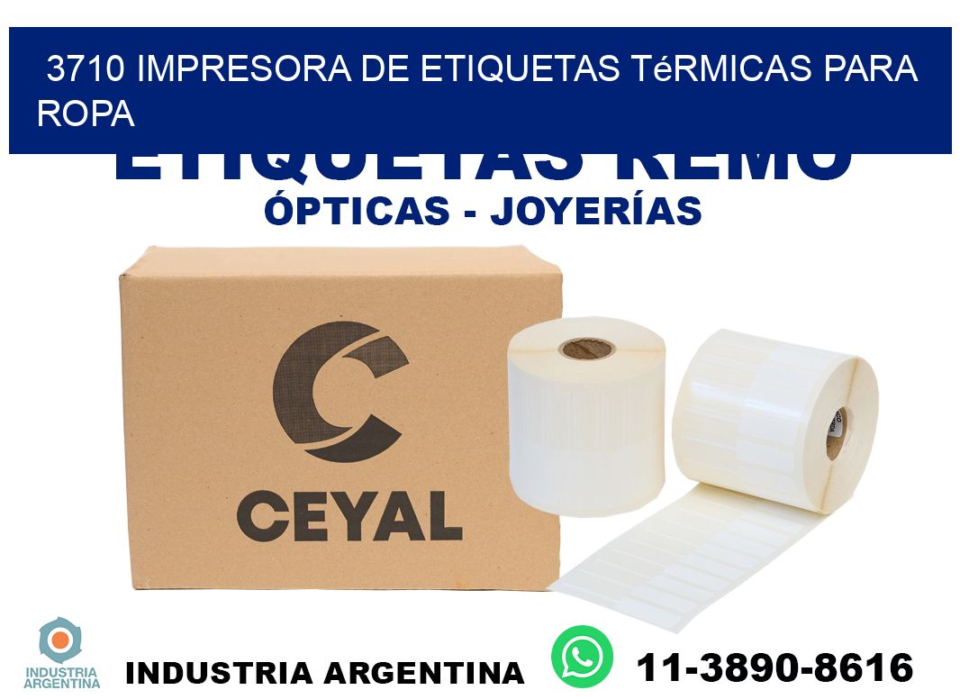 3710 impresora de etiquetas térmicas para ropa