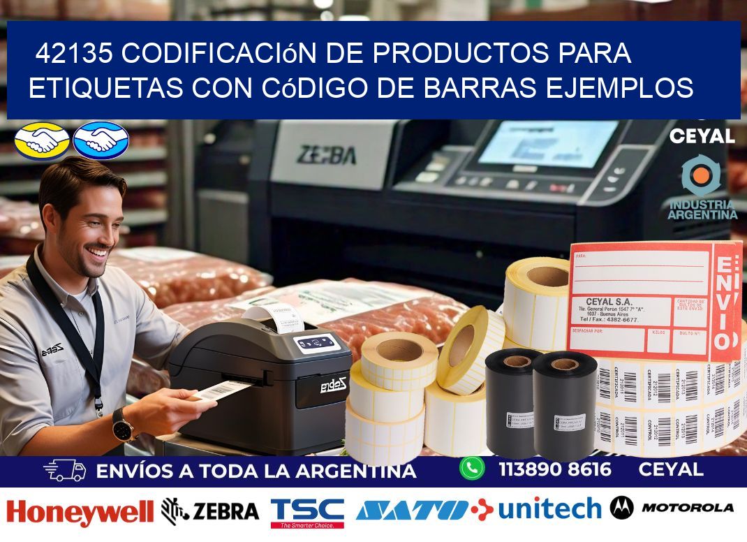 42135 Codificación de productos para etiquetas con código de barras ejemplos