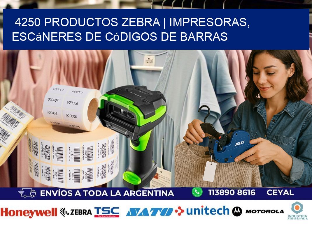 4250 Productos Zebra | Impresoras, escáneres de códigos de barras
