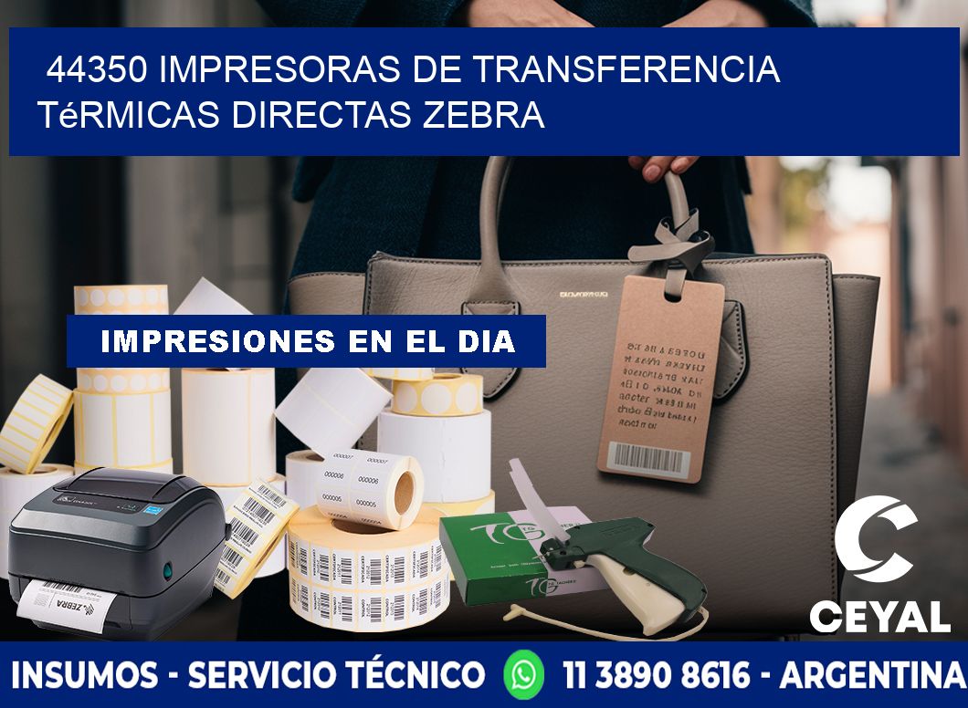 44350 impresoras de Transferencia térmicas directas zebra