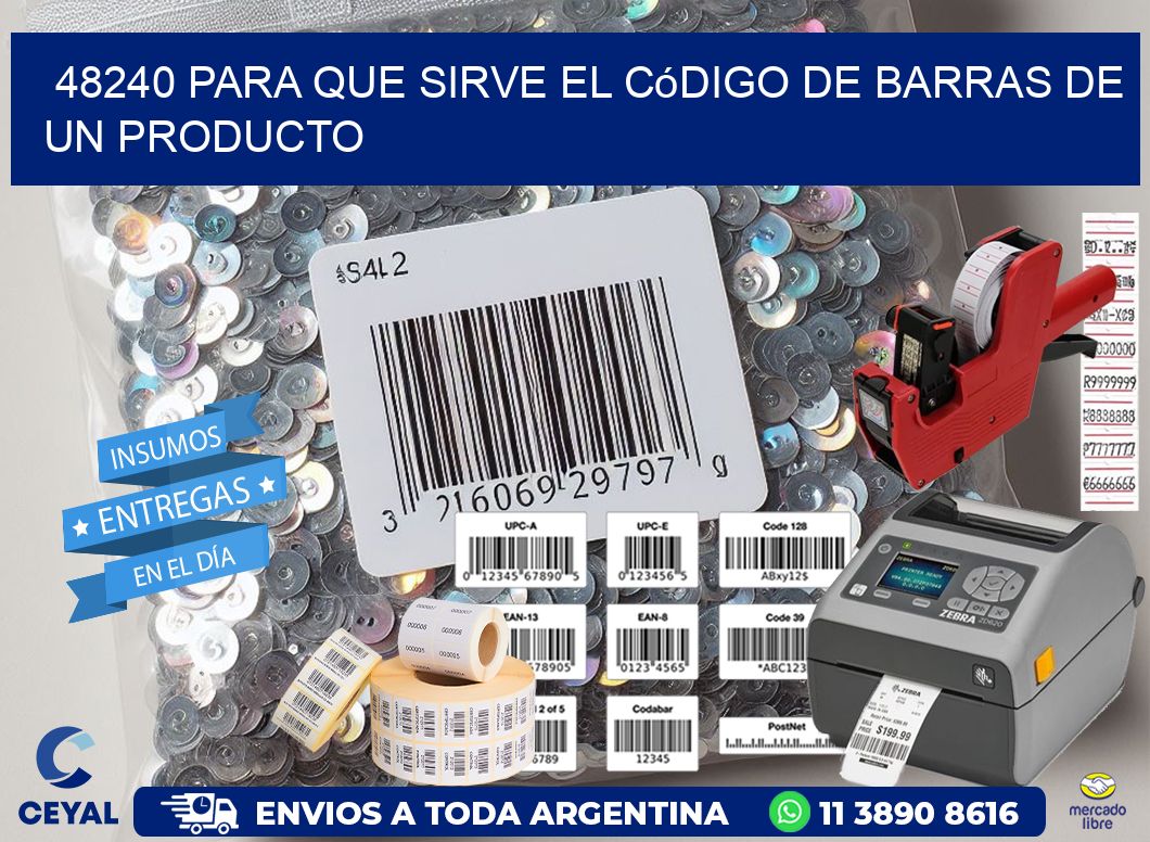 48240 Para que sirve el código de barras de un producto