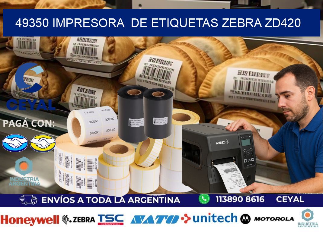49350 impresora de etiquetas Zebra ZD420